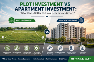 Plot Investment vs Apartment Investment: What Gives Better Returns Near Jewar Airport?